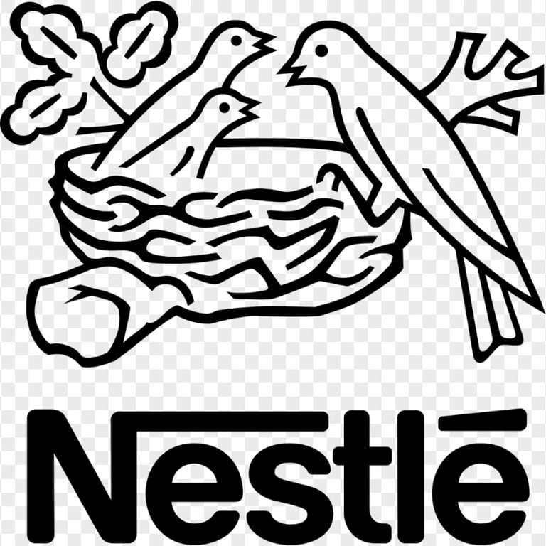 Nestle Logo Black Image PNG