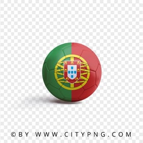 HD Soccer Ball With Portugal Flag PNG
