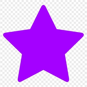 Star Silhouette Purple Icon FREE PNG