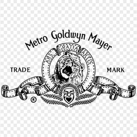 HD Black Metro Goldwyn Mayer MGM With Lion Logo PNG