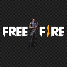HD Maro Character With Free Fire Logo PNG