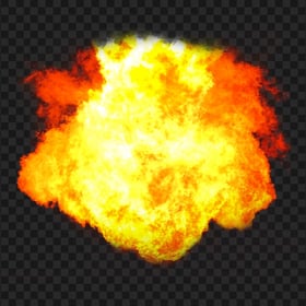 HD Real Fire Ball Explosion Effect PNG