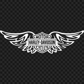 Harley Davidson White Wings Logo PNG
