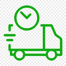 Product Delivery Truck Green Icon