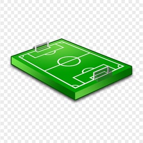 3D Isometric Football Pitch Stadium Icon FREE PNG