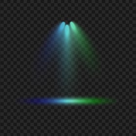 Green & Blue Three Lighting Light Spot FREE PNG