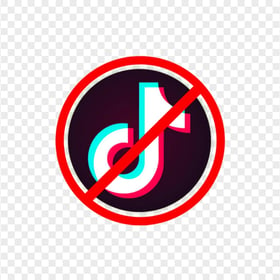 TikTok Ban Logo PNG Image