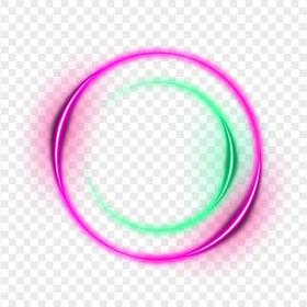 HD Circle Ring Glowing Flare Light Effect PNG