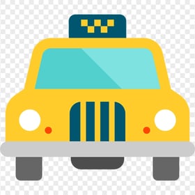 Taxi Yellow Cab Car Icon FREE PNG