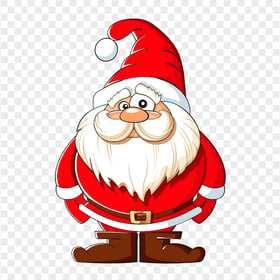 Illustration Cartoon Santa Claus Standing Up HD PNG