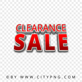 Clearance Sale Word Label Logo Sign HD PNG