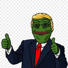 Donald Trump Pepe The Frog President Suit