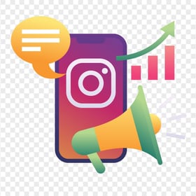 Instagram Social Media Marketing Illustration