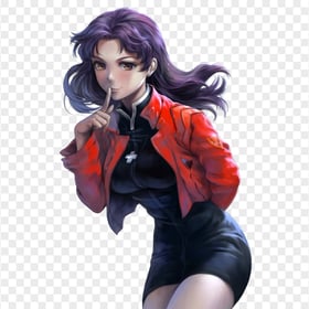 HD Misato Katsuragi Manga Artwork PNG