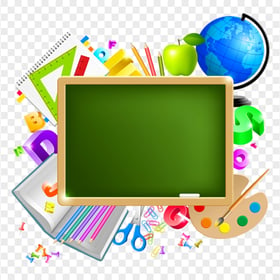 School Supplies illustration PNG