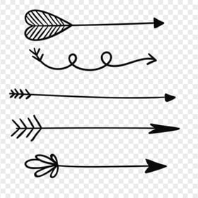 Group Of Black Love Arrows