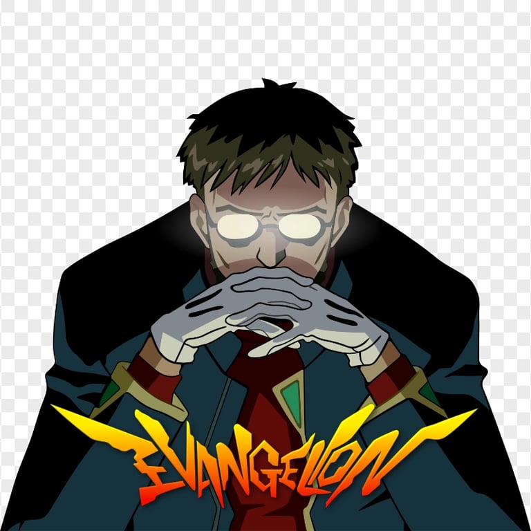 HD Gendo Ikari Neon Genesis Evangelion Logo PNG