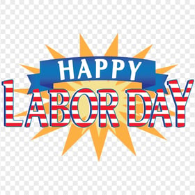 Happy Labor Day Logo Illustration Design