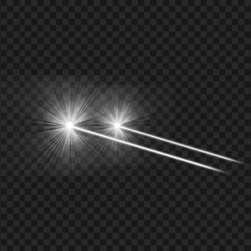 White Eyes Laser Flare Effect Side View PNG