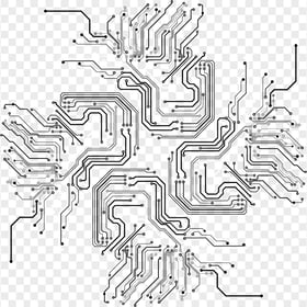 Download Black Motherboard Circuit Lines PNG