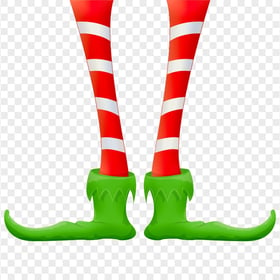 Cartoon Illustration Elf Foot Shoes HD PNG