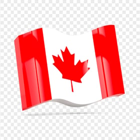 PNG 3D Canadian Waving Flag Icon