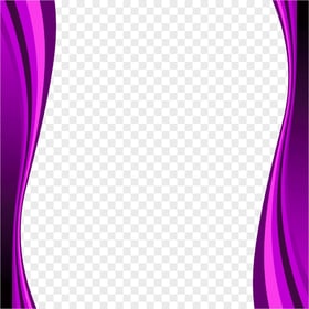 FREE Abstract Curved Purple Lines Vertical Frame PNG
