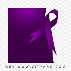 Leiomyosarcoma Cancer Template With Purple Ribbon Design PNG