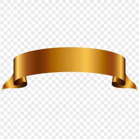 Golden Brown Blank Banner Ribbon PNG