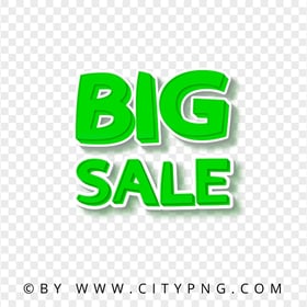 HD PNG Big Sale Comic Green Logo