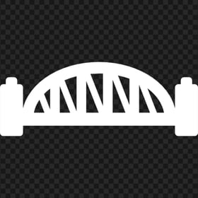 FREE Harbour Bridge Sydney White Icon PNG