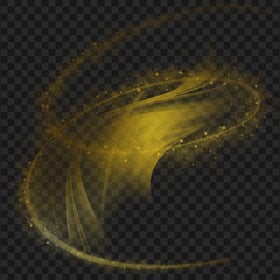 HD Golden Yellow Sparkling Dust Effect PNG