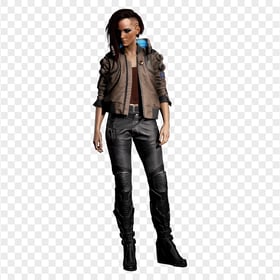 HD Cyberpunk 2077 Game V Female Character Full Body PNG