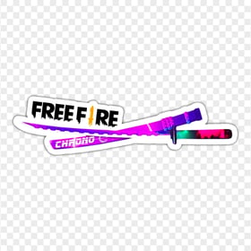HD Free Fire Chrono Katana Weapon Skin Stickers PNG