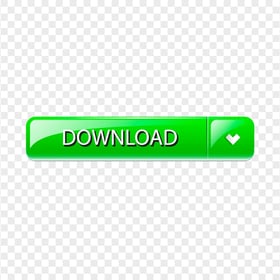 Green Glossy Download Web Button Icon PNG