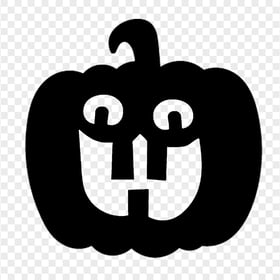 Black Halloween Pumpkin Happy Shape Silhouette