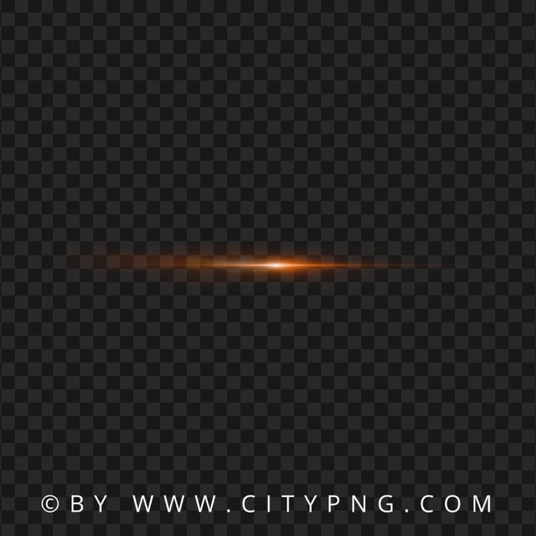 Golden Glare Glowing Light Neon Line Effect HD PNG