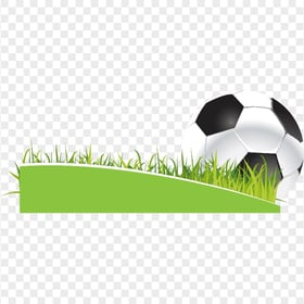 HD Soccer Ball Field Grass Illustration PNG