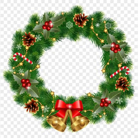 Download Wreath Christmas Decoration PNG