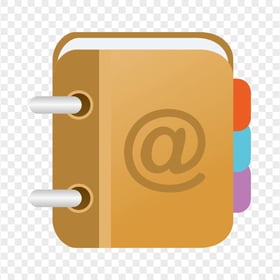 HD Email Address Book Vector Icon PNG