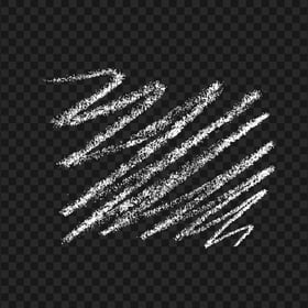 HD White Chalk Zig Zag Line PNG