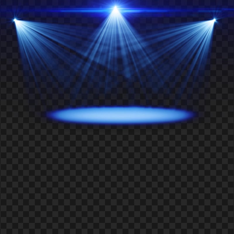 Blue Disco Glow Stage Lights Transparent Png | Citypng