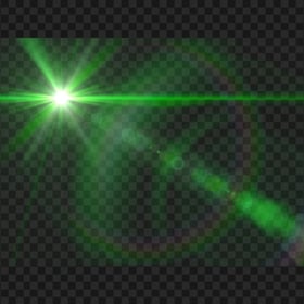 HD Green Lens Flare Effect Transparent PNG