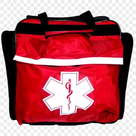 Red Medicine Emergency Help First Aid Real Bag