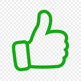Green Thumbs Up Like Icon PNG Image