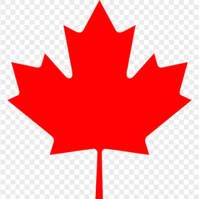 HD Red Canadian Maple Leaf PNG