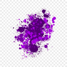 Abstract Purple Drop Splash Paintings HD Transparent PNG