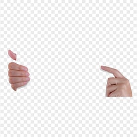 Hands Holding Banner Paper PNG Image