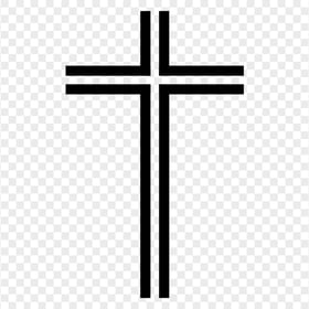 Simple Outline Cross Christianity Symbol Icon