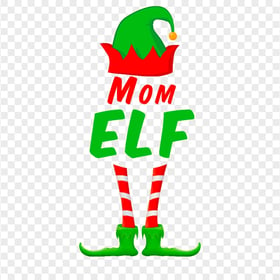 HD Mom Elf Xmas Illustration Transparent PNG